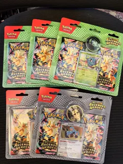 Pokemon Mega Evolution Ascended Heroes 2-Pack Blister (Factory Sealed) Lot of 5 - Image 1