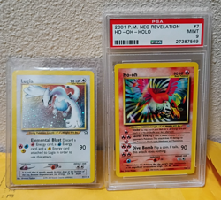 Pokemon Lugia Neo Genesis 2000, Ho-Oh Unlimited Neo Revelation 2001 PSA 9.0 M - Image 1