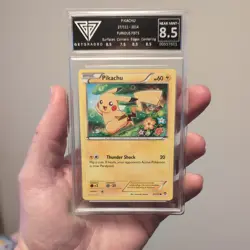 2014 Pokemon XY Furious Fists Pikachu #27 Non-holo Get Graded NM+ 8.5 - Image 1