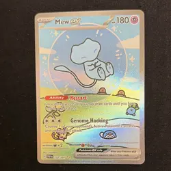 Pokemon Mew ex 232/091 SV: Paldean Fates Full Art Holo Special Illustration EX - Image 1