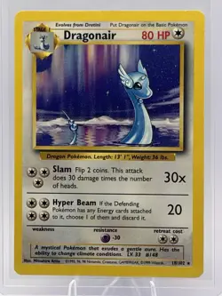 Pokemon TCG Base Set Dragonair 18/102 Non Holo - Image 2