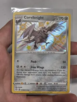 Pokemon TCG Shining Fates: Shiny Vault #SV089/SV122 Corviknight NM - Image 1