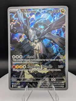 Pokemon TCG: Mega Black Star Promo (031) N's Zekrom Illustration Rare (NM) - Image 1