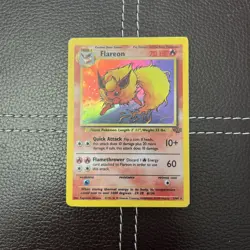 Pokemon TCG - Flareon - 3/64 - Jungle - MP Unlimited Holo Rare (1999) - Image 1