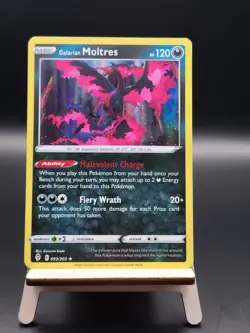 Galarian Moltres - 093/203 (Holo Rare) - Pokemon Sword & Shield Evolving Skies - Image 1