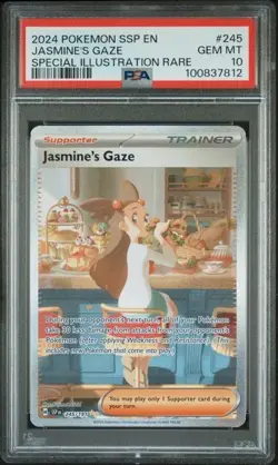 PSA 10 - Jasmine's Gaze 245/191 SSP Pokemon Surging Sparks - Image 1