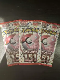 Pokemon 151 sv2a Japanese Booster Pack Bundle X 3 Packs - UK Seller - Image 1