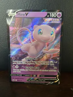 Pokemon TCG Mew V 060/159 Crown Zenith Ultra Rare Holo Basic 180 HP English - Image 1