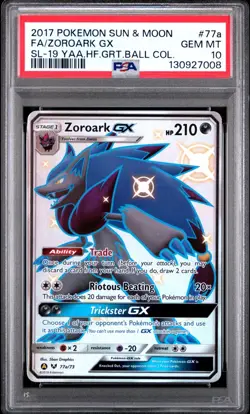 Pokemon Zoroark GX 77a/73 Great Ball Collection PSA 10 GEM MINT - Image 1
