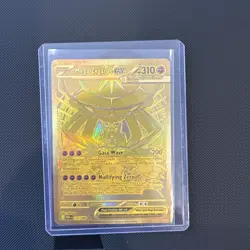 Pokemon Perfect Order Mega Zygarde EX Gold Mega Hyper Rare 124/88 NM - Image 1
