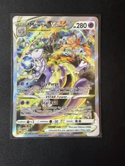 Pokemon TCG Mewtwo VSTAR Crown Zenith Galarian Gallery GG44/GG70 Holo - Image 1