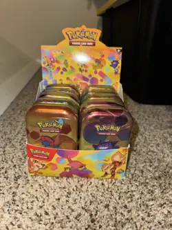 Pokemon Scarlet & Violet 151 Mini Tins w/Display (10 Tins) Factory Sealed - Image 1