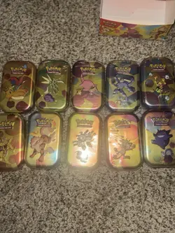 Pokemon Scarlet & Violet 151 Mini Tins w/Display (10 Tins) Factory Sealed - Image 3