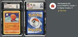 1 of 1 Pokemon CGC World Record Breaks-2021 Shining Fates Trapinch #040 French - Image 3
