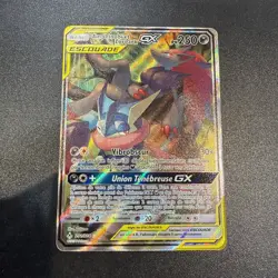 Carte Pokemon Amphinobi Et Zoroark GX Escouade Alliance Infaillible FR 201/214 - Image 1