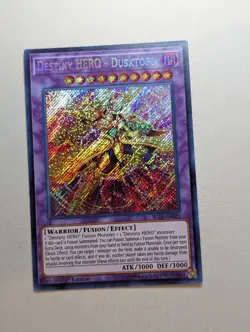 Yu-Gi-Oh TCG- Destiny HERO - Dusktopia 1st Edition Secret Rare BLLR-EN025 - LP - Image 1