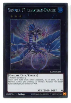 Yu-Gi-Oh! Nummer 17 Leviathan Drache Platinum Secret Rare RA04-DE154 - Image 1