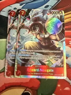 Bandai One Piece Card Game ST15 Edward Newgate ST15-002 Holo English x2 - Image 1