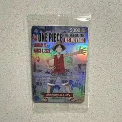 Bandai Namco One Piece Monkey D. Luffy US Voyage Event Holo Foil 5000 4c - Image 1