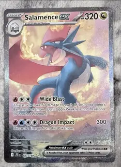 Salamence EX SIR 187/159 Pokemon TCG Journey Together *NM* Pack Fresh! - Image 1
