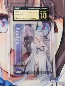Azur Lane Clear Card Collection Vol. 3 No. 74 Emden CGC 10 Pristine - Image 1