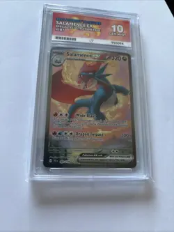 Pokemon TCG Salamence EX SIR Journey Together 187/159 Ace 10 Perfect Sub grades - Image 1