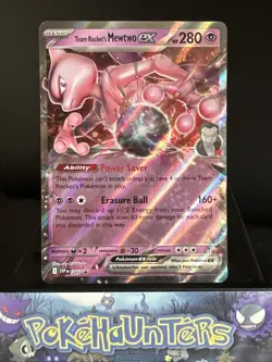 Pokemon Card Team Rocket’s Mewtwo EX SVP 205 Promo Destined Rivals Near Mint - Image 1