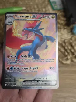 Pokemon TCG Salamence EX Full Art Card Journey Together 187/159 - Image 1