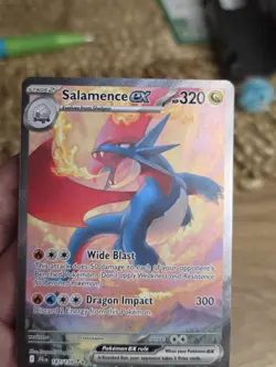 Pokemon TCG Salamence EX Full Art Card Journey Together 187/159 - Image 3
