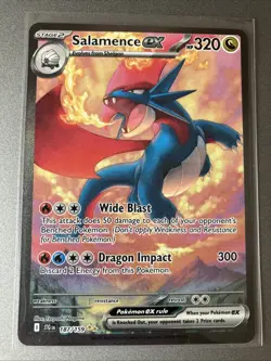 Pokemon TCG Salamence EX Full Art Card Journey Together 187/159 - Image 1