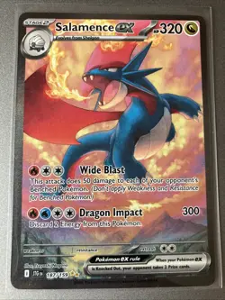 Pokemon TCG Salamence EX Full Art Card Journey Together 187/159 - Image 2