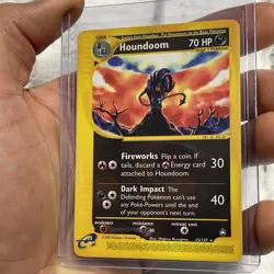 Pokemon TCG Card English e-Series Aquapolis Houndoom 15/147 Non-Holo Rare LP Vtg - Image 2