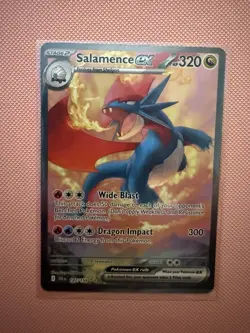 Pokemon TCG Salamence EX Card Sir Journey Together 187/159 NM - Image 1