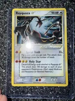 Pokemon Rayquaza Gold Star EX Deoxys Ultra Rare Holo Card #107 - Image 1