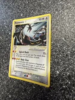 Pokemon Rayquaza Gold Star EX Deoxys Ultra Rare Holo Card #107 - Image 3