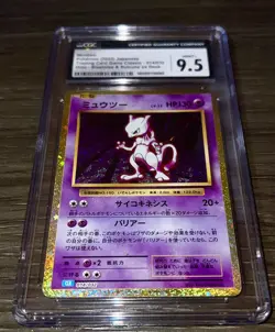 CGC 9.5 Mewtwo 014/032 Japanese Pokemon Trading Card Game - Image 2