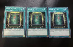3x Book of Life SGX3 1st Edition Common Yugioh Card Playset LP-NM - Image 1