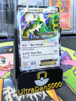 Pokemon STAFF PROMO Card - Tornadus EX BW96 (Legendary Treasures) - Image 3