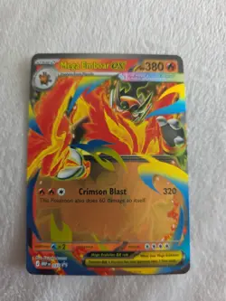 Pokemon TCG Mega Emboar EX MEP 035 Black Star Promo NM and oversized card - Image 1