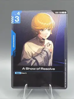 A Show of Resolve - GD01-100 NM - Gundam TCG Card Game - Image 1