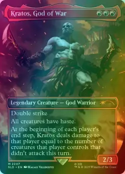 Kratos, God of War 2207 Secret Lair x God of War: Greek Foil MTG NM - Image 1