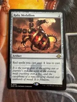 MTG Ruby Medallion (Rare) Modern Horizons 3 N/M #M49 - Image 1