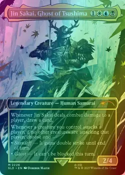 Jin Sakai, Ghost of Tsushima 2226 Secret Lair x Ghost of Tsushima Foil MTG NM - Image 1