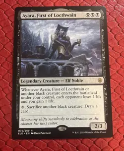 MTG Ayara, First of Locthwain Throne of Eldraine Regular NM - Image 1