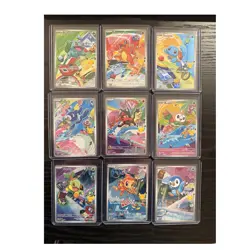 Pokemon first partner illustration series 1 full set of 9 starters - Image 1