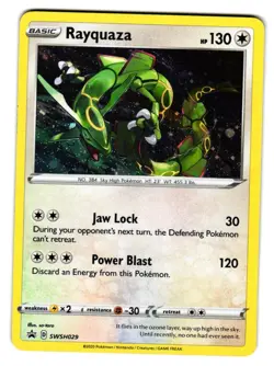Rayquaza SWSH029 Holo Promo Sword & Shield Promo Pokemon Lightly Played - Image 1