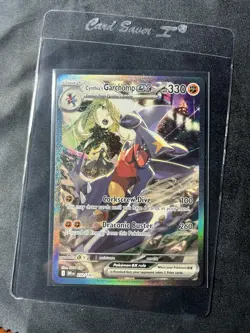 Pokemon TCG Cynthia's Garchomp EX Holo Card 232/182 Sv10: Destined Rivals NM - Image 1