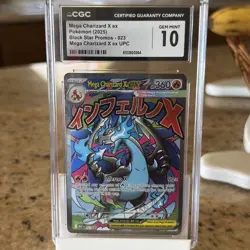 Mega Charizard X ex CGC 10 Pokemon Me: Mega Evolution Promo 023 Holo Card - Image 1