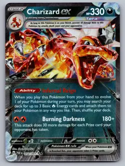 Charizard ex 054/091 Double Rare Paldean Fates Pokemon Near Mint - Image 1