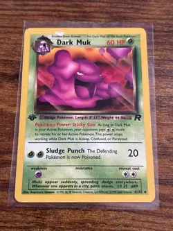 Pokemon TCG Dark Muk Team Rocket 1st Edition - FREE TO GOOD HOME (see photos) - Image 1